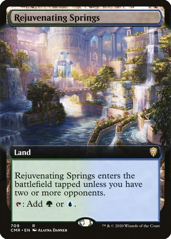 Image for Rejuvenating Springs (Extended Art) (709) (Commander Legends) (CMR) - Magic: The Gathering