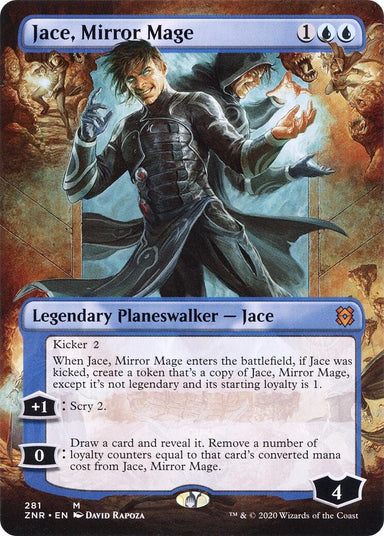 Image for Jace, Mirror Mage (Borderless) (281) (Zendikar Rising) (ZNR) - Magic: The Gathering
