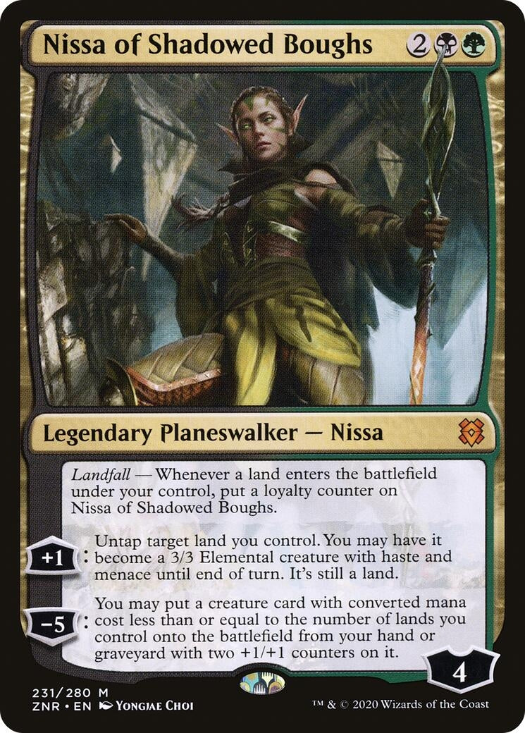 Image for Nissa of Shadowed Boughs (231) (Zendikar Rising) (ZNR) - Magic: The Gathering
