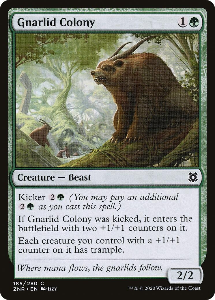 Image for Gnarlid Colony (185) (Zendikar Rising) (ZNR) - Magic: The Gathering