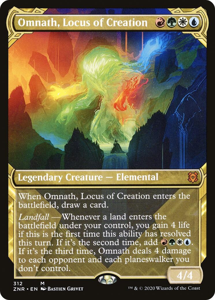 Image for Omnath, Locus of Creation (Showcase) (312) (Zendikar Rising) - Magic: The Gathering