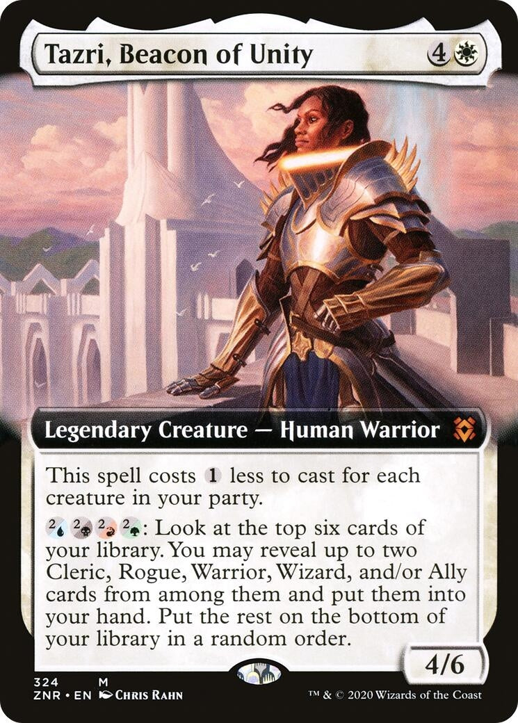 Image for Tazri, Beacon of Unity (Extended Art) (324) (Zendikar Rising) (ZNR) - Magic: The Gathering