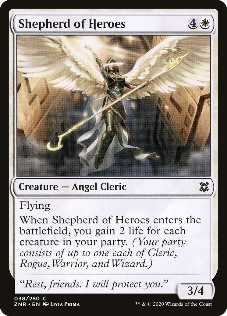 Image for Shepherd of Heroes (38) (Zendikar Rising) (ZNR) - Magic: The Gathering