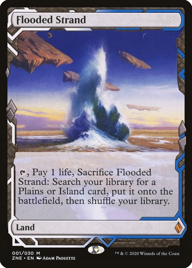 Image for Flooded Strand (1) (Zendikar Rising Expeditions) (ZNE) - Magic: The Gathering