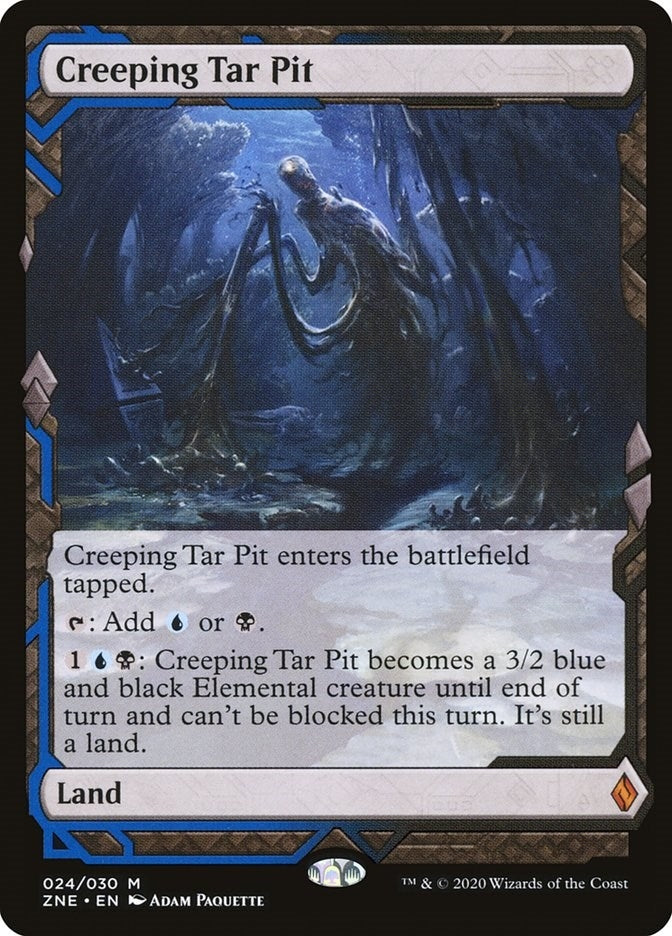 Image for Creeping Tar Pit (24) (Zendikar Rising Expeditions) (ZNE) - Magic: The Gathering