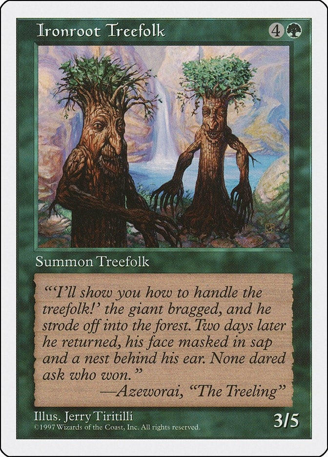 Image for Ironroot Treefolk (Fifth Edition) (5ED) - Magic: The Gathering