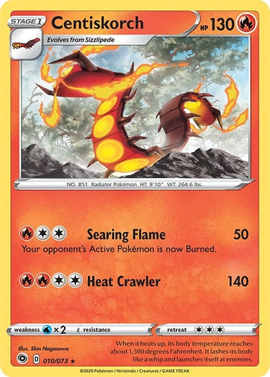 Image for Centiskorch (10/73) (Champion's Path) - Pokemon