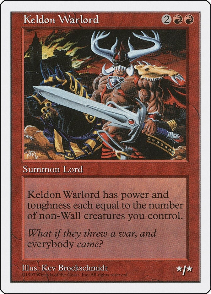 Image for Keldon Warlord (Fifth Edition) (5ED) - Magic: The Gathering