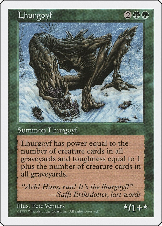 Image for Lhurgoyf (Fifth Edition) (5ED) - Magic: The Gathering