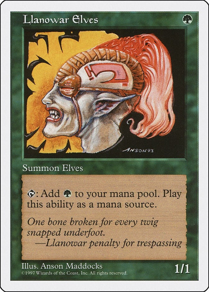Image for Llanowar Elves (Fifth Edition) (5ED) - Magic: The Gathering