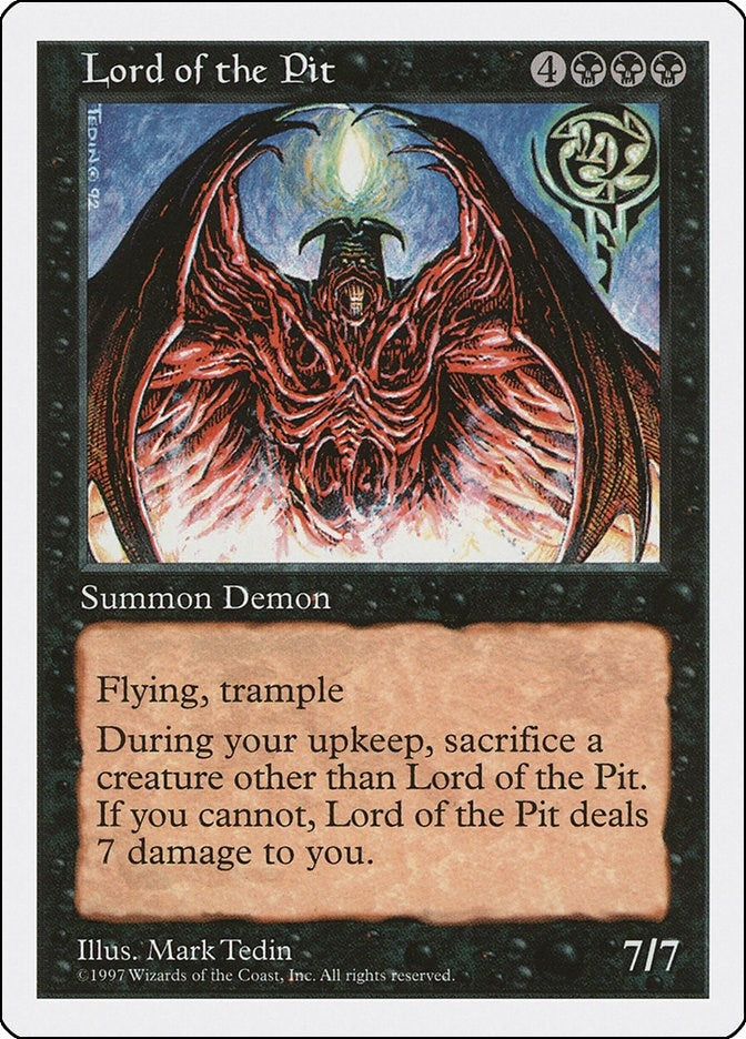 Image for Lord of the Pit (Fifth Edition) (5ED) - Magic: The Gathering