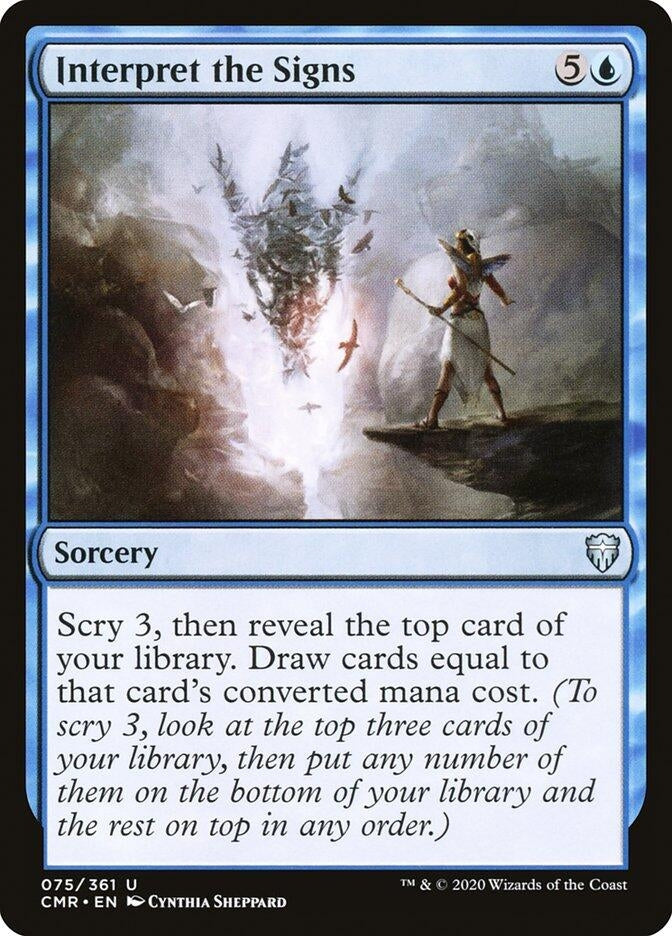 Image for Interpret the Signs (75) (Commander Legends) (CMR) - Magic: The Gathering