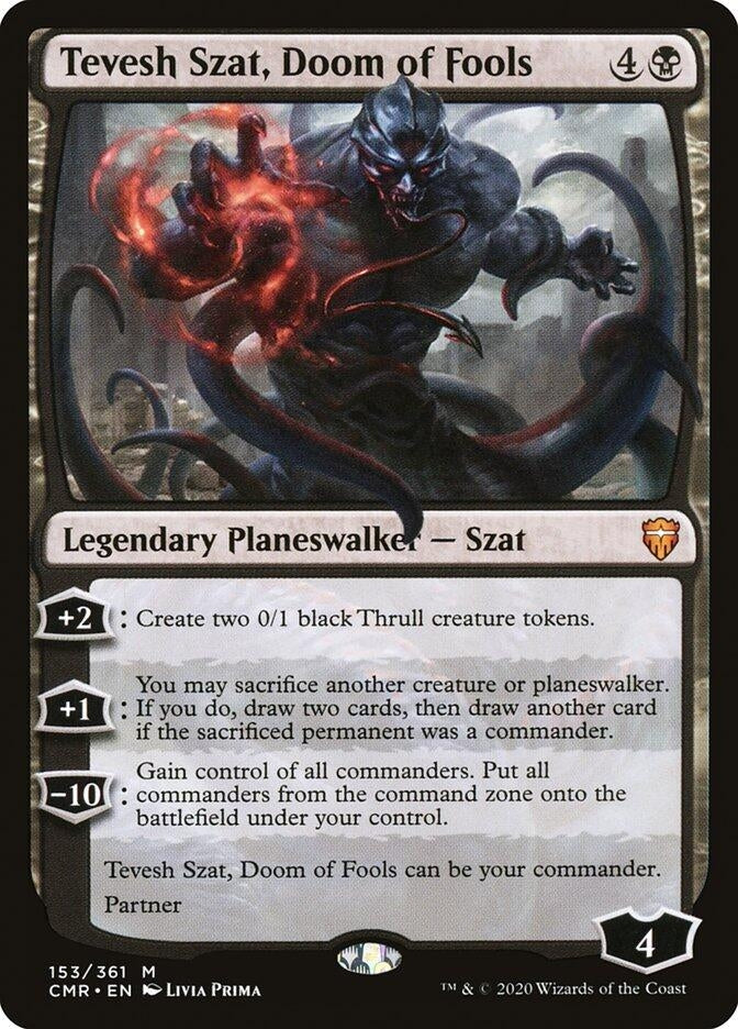 Image for Tevesh Szat, Doom of Fools (153) (Commander Legends) (CMR) - Magic: The Gathering