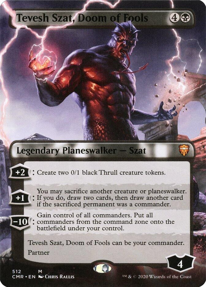 Image for Tevesh Szat, Doom of Fools (Borderless) (512) (Commander Legends) (CMR) - Magic: The Gathering