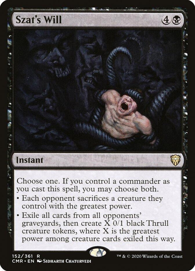 Image for Szat's Will (152) (Commander Legends) (CMR) - Magic: The Gathering