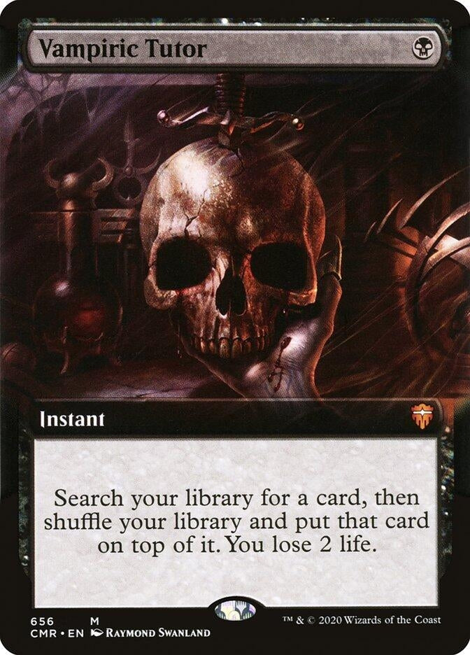 Image for Vampiric Tutor (Extended Art) (656) (Commander Legends) (CMR) - Magic: The Gathering