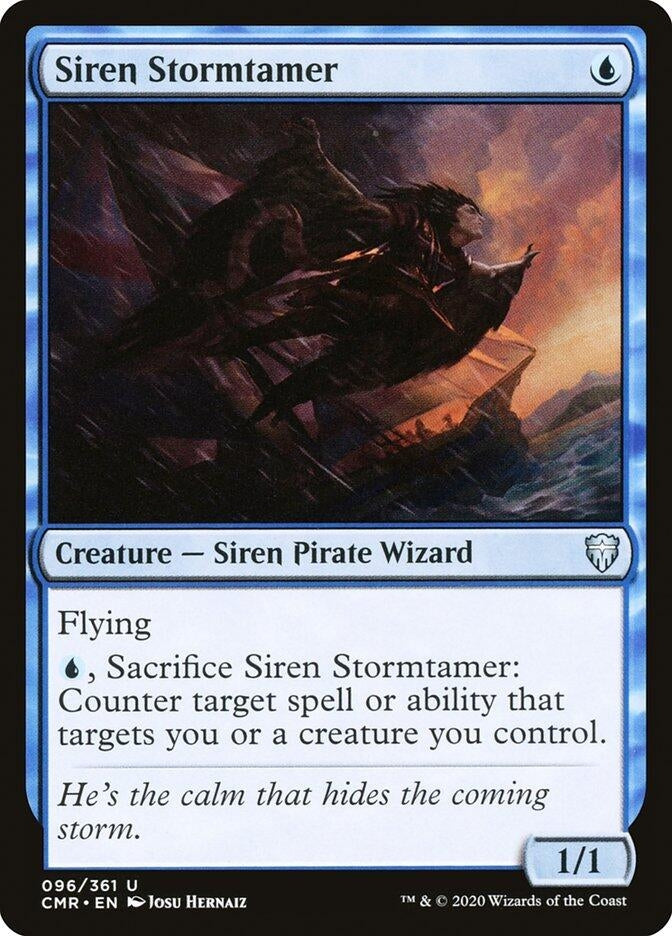 Image for Siren Stormtamer (96) (Commander Legends) (CMR) - Magic: The Gathering