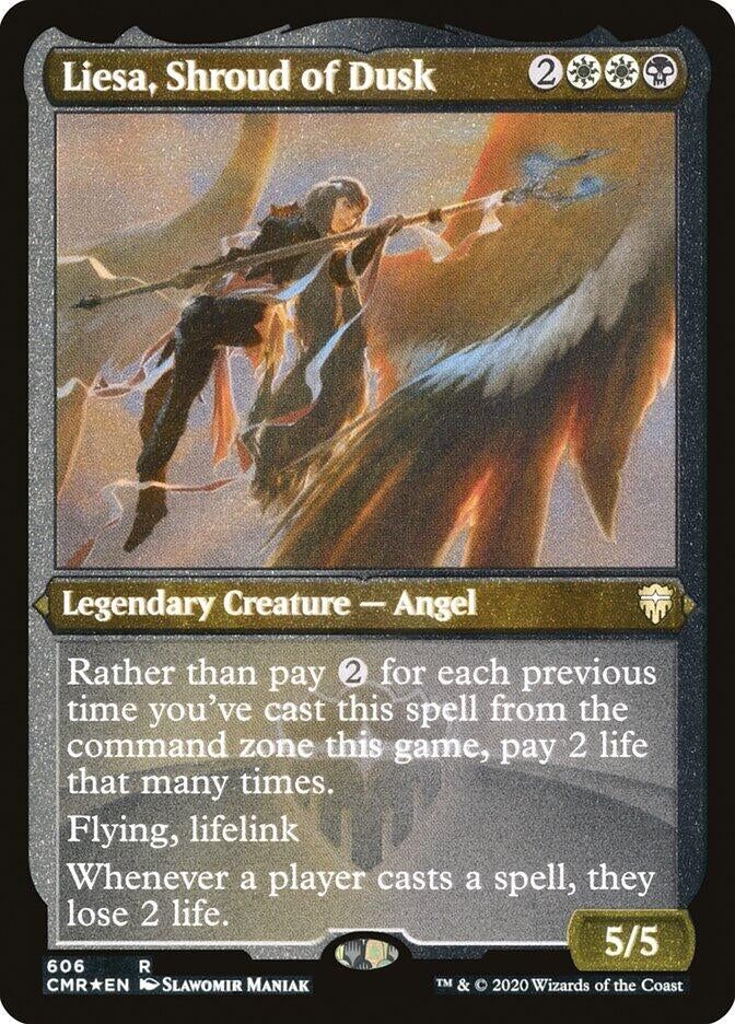 Image for Liesa, Shroud of Dusk (Foil Etched) (606) (Commander Legends) (CMR) - Magic: The Gathering