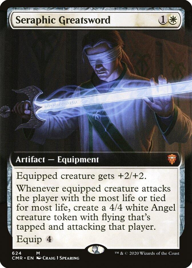 Image for Seraphic Greatsword (Extended Art) (624) (Commander Legends) (CMR) - Magic: The Gathering