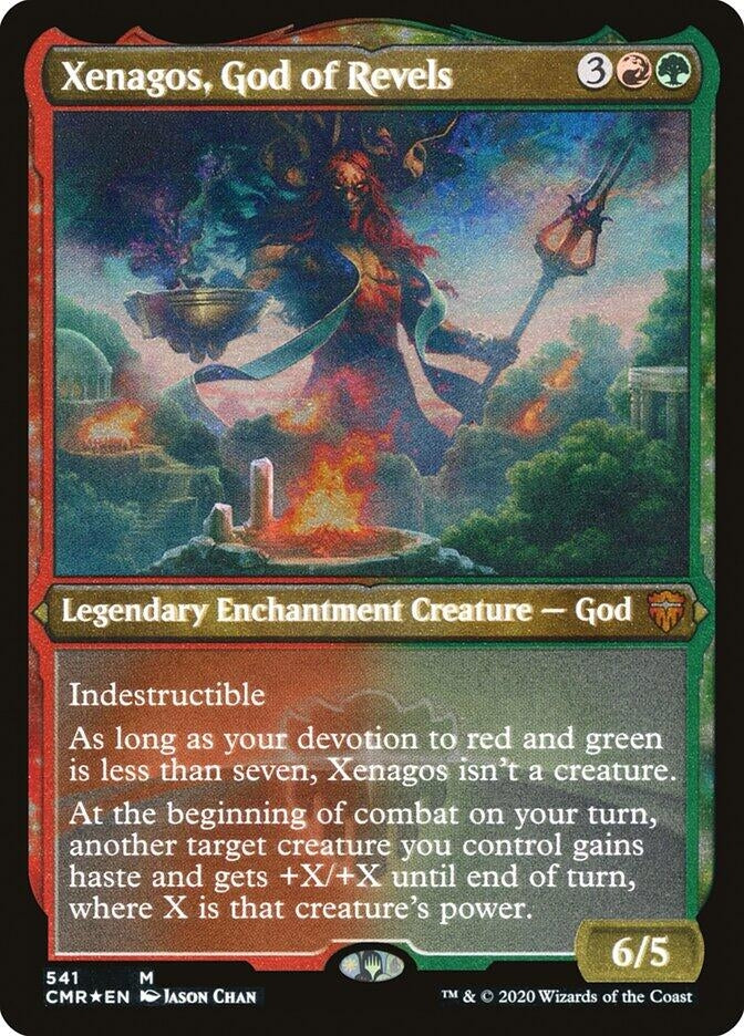 Image for Xenagos, God of Revels (Foil Etched) (541) (Commander Legends) (CMR) - Magic: The Gathering