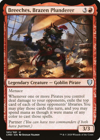 Image for Breeches, Brazen Plunderer (165) (Commander Legends) (CMR) - Magic: The Gathering