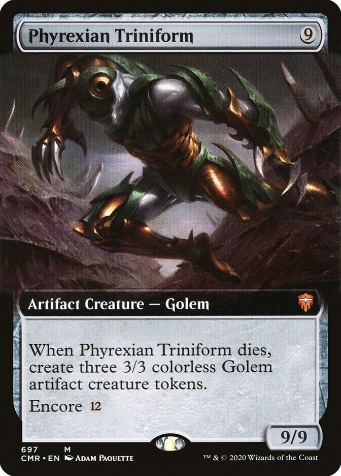 Image for Phyrexian Triniform (Extended Art) (697) (Commander Legends) (CMR) - Magic: The Gathering