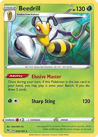 Image for Beedrill (003/185) (SWSH04: Vivid Voltage) (SWSH04) - Pokemon