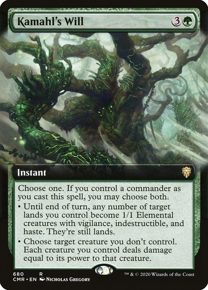Image for Kamahl's Will (Extended Art) (680) (Commander Legends) (CMR) - Magic: The Gathering