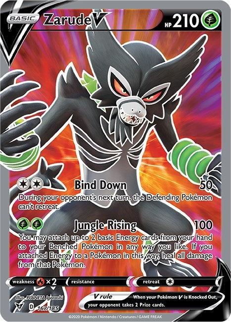 Image for Zarude V (Full Art) (167/185) (SWSH04) - Pokemon