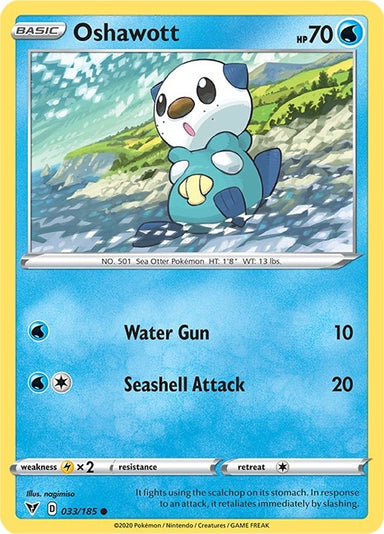 Image for Oshawott (033/185) (SWSH04: Vivid Voltage) (SWSH04) - Pokemon