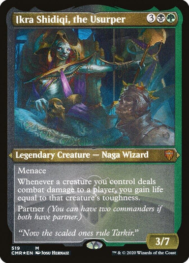 Image for Ikra Shidiqi, the Usurper (Foil Etched) (519) (Commander Legends) (CMR) - Magic: The Gathering