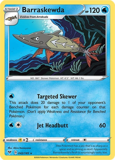 Image for Barraskewda (042/185) (SWSH04: Vivid Voltage) (SWSH04) - Pokemon