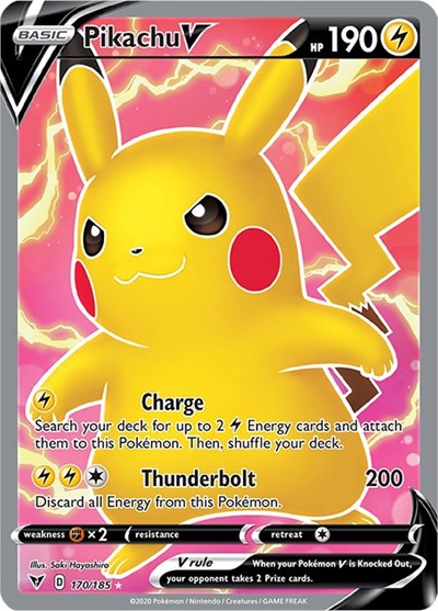 Pikachu V (Full Art)  170/185