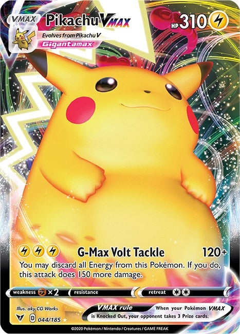 Pikachu VMAX (044/185) (SWSH04: Vivid Voltage)