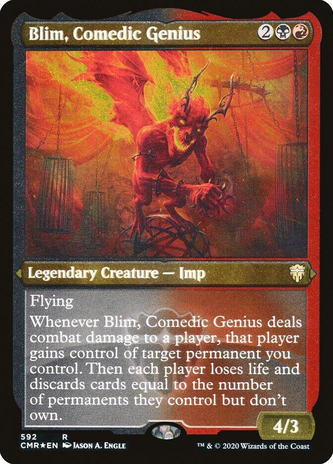 Image for Blim, Comedic Genius (Foil Etched) (592) (Commander Legends) (CMR) - Magic: The Gathering