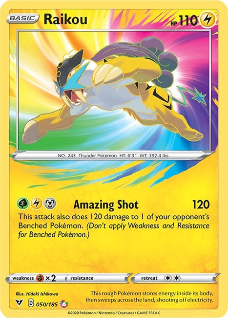 Raikou (050/185) (SWSH04: Vivid Voltage)