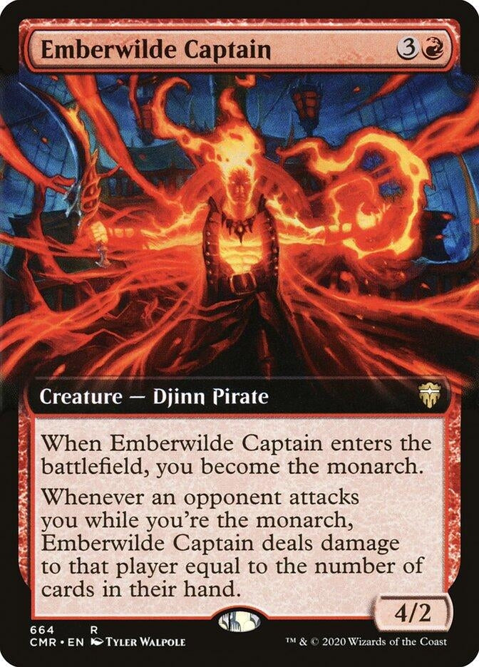 Image for Emberwilde Captain (Extended Art) (664) (Commander Legends) (CMR) - Magic: The Gathering