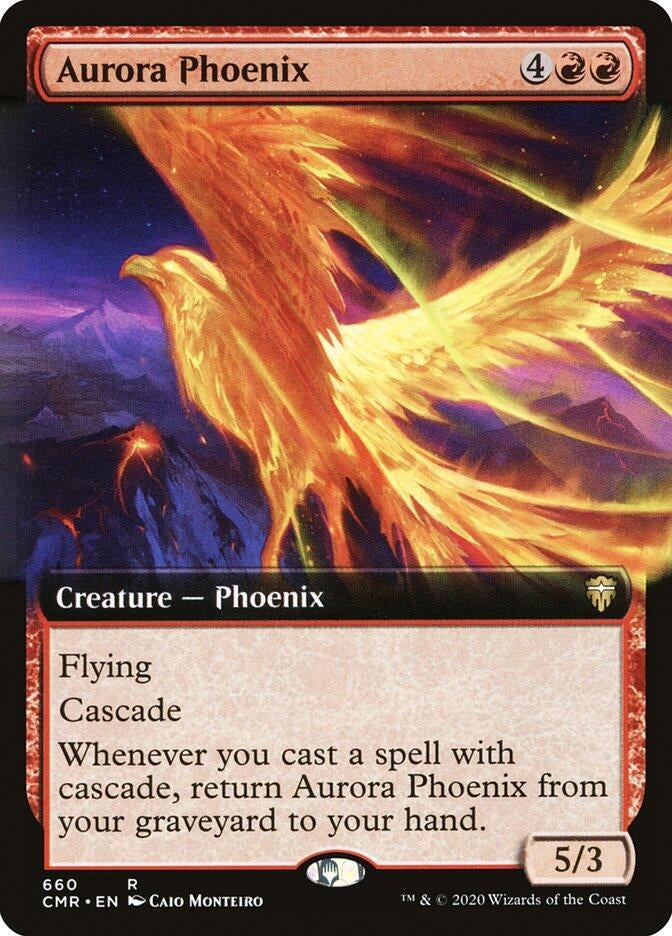Image for Aurora Phoenix (Extended Art) (660) (Commander Legends) (CMR) - Magic: The Gathering