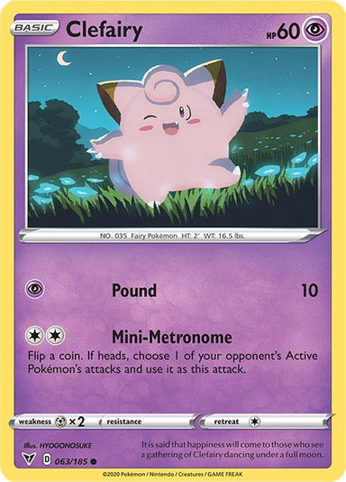 Image for Clefairy (063/185) (SWSH04: Vivid Voltage) (SWSH04) - Pokemon