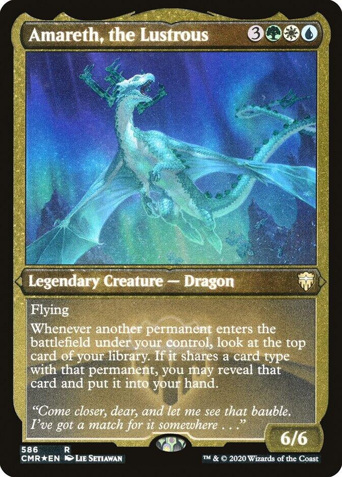Image for Amareth, the Lustrous (Foil Etched) (586) (Commander Legends) (CMR) - Magic: The Gathering