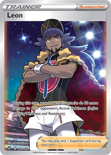 Image for Leon (Full Art) (182/185) (SWSH04: Vivid Voltage) (SWSH04) - Pokemon