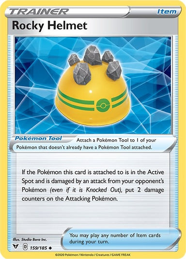 Image for Rocky Helmet (159/185) (SWSH04: Vivid Voltage) (SWSH04) - Pokemon