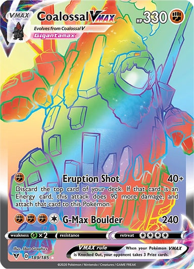 Image for Coalossal VMAX (Secret) (189/185) (SWSH04: Vivid Voltage) (SWSH04) - Pokemon