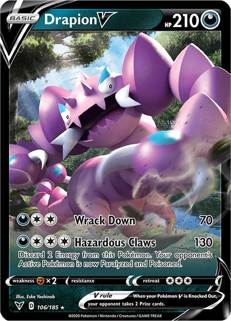 Image for Drapion V (106/185) (SWSH04) - Pokemon
