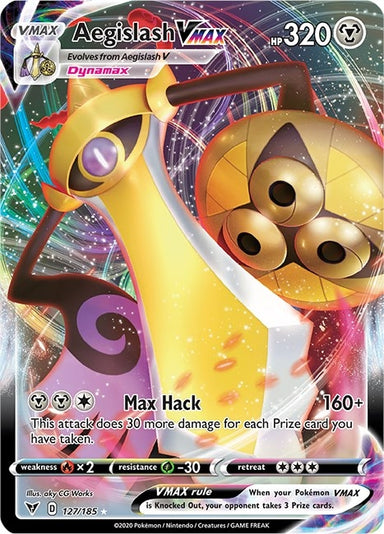 Image for Aegislash VMAX (127/185) (SWSH04) - Pokemon