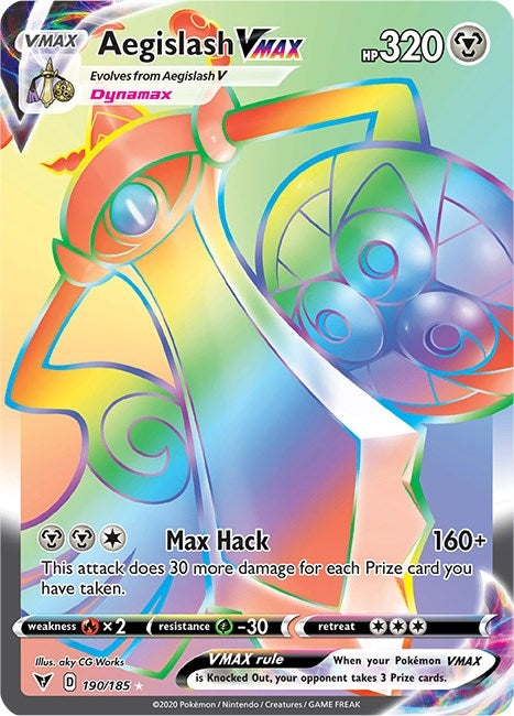 Image for Aegislash VMAX (Secret) (190/185) (SWSH04) - Pokemon
