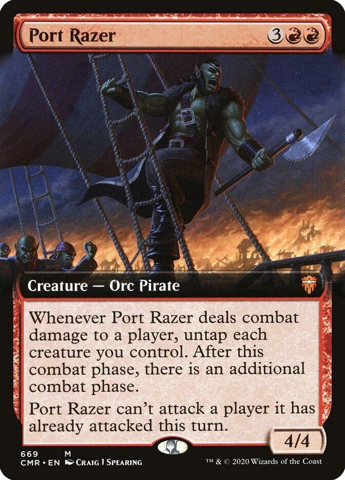 Image for Port Razer (Extended Art) (669) (Commander Legends) (CMR) - Magic: The Gathering