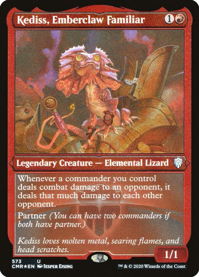 Image for Kediss, Emberclaw Familiar (Foil Etched) (573) (Commander Legends) (CMR) - Magic: The Gathering