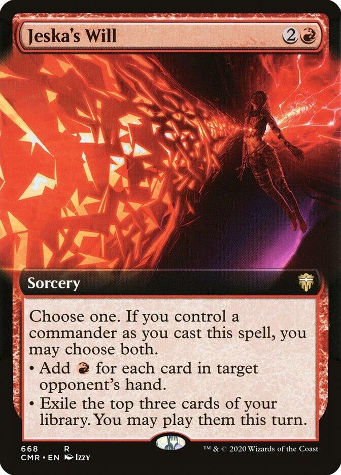 Image for Jeska's Will (Extended Art) (668) (Commander Legends) (CMR) - Magic: The Gathering