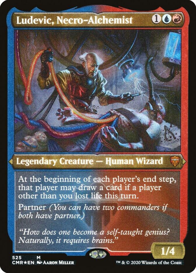 Image for Ludevic, Necro-Alchemist (Foil Etched) (525) (Commander Legends) (CMR) - Magic: The Gathering